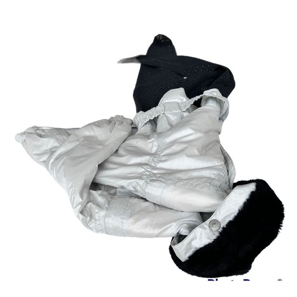 Vintage Obermeyer Ladies Ski Suit Sz 10 Iridescent 1 Piece Stirrups Embr… - Picture 10 of 12